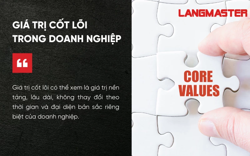 Giá trị cốt lõi xuyên suốt quá trình phát triển